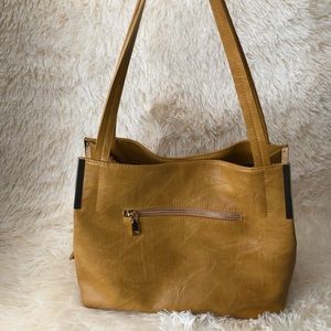 Madison West Mustard Luxurious Bag